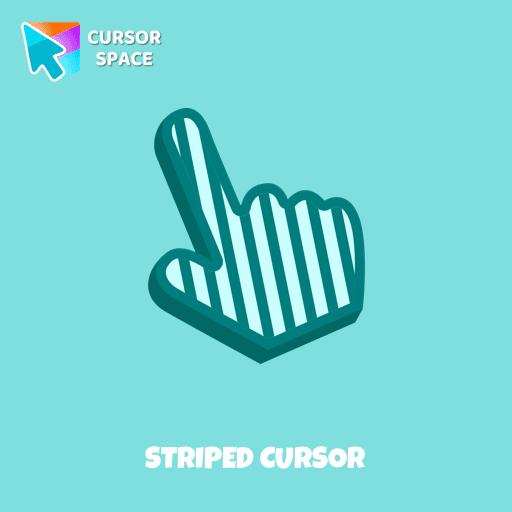 Striped cursor pointer cursor